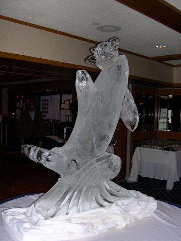 Prince of Whales ice sculpture