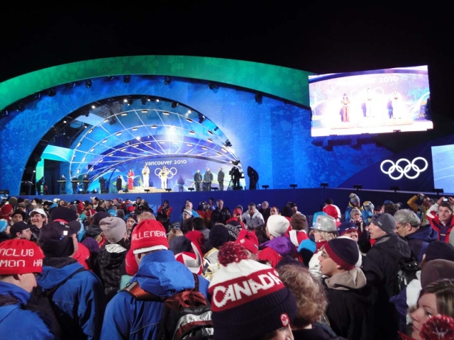 Whistler medals ceremony