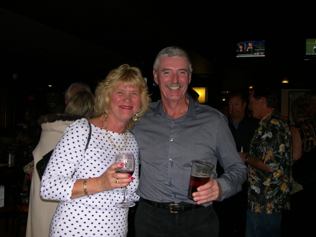 Lesley Belanger (Ross) and Graham Porteous at Bridges Pub