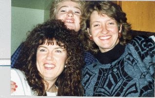 from left: Linda Hay, Madeline Kennedy, Sigrid Bjarnason in the 80s judging by the big hair and shoulder pads :-)