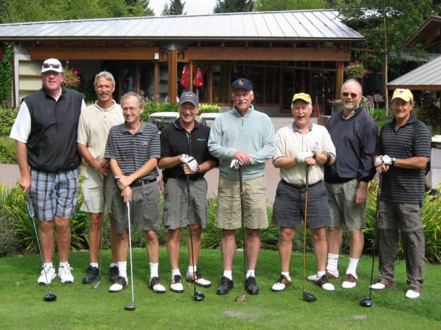 2007 Annual Golf Tour Whistler B.C. Rory Young Tod Hillier Gordon Shaw Bruce Miller Terry MacKay Craig Thomson Bert Gretzinger Bob Cheyne 