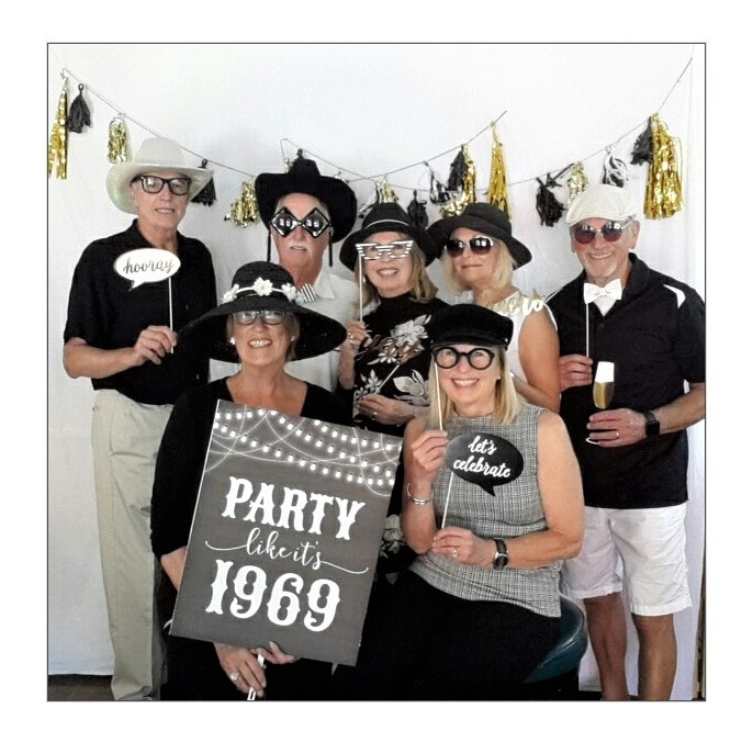 from left back:  
Graham Porteous - Treasurer,  
Craig Thomson - Grad Contacts,  
Donna Lysell (Heaslip) - Decorations,  
Jennifer McPherson (Campbell) - RYVC liaison,  
Bruce Miller - Wine Draw,  
Catherine Mustafa (MacDonald) - Coordinator & Promo